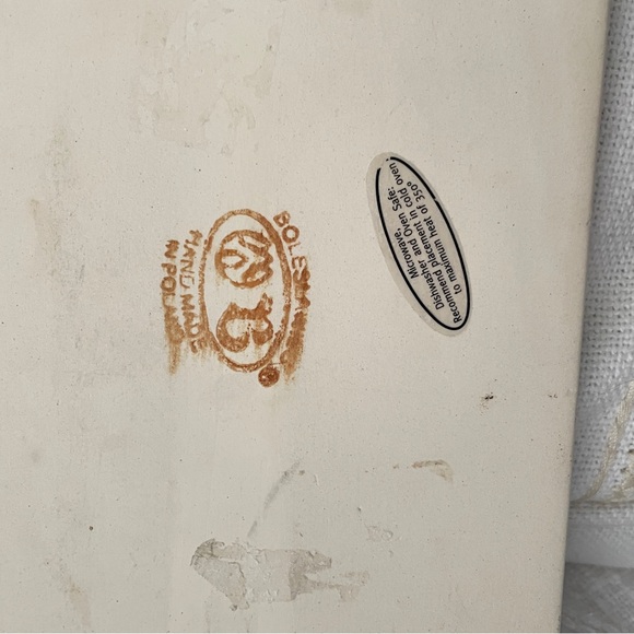 Boleslawiec Polish Pottery Ceramic Cheese / Cutting Board - Picture 5 of 7